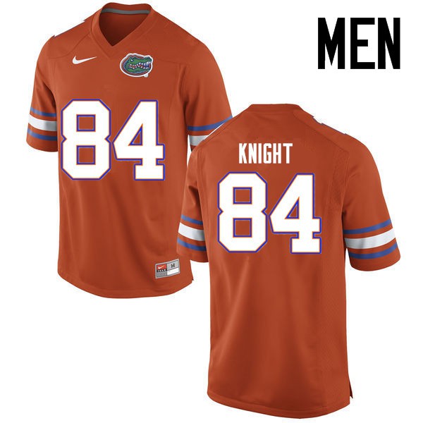 Florida Gators Men #84 Camrin Knight College Football Jerseys Orange
